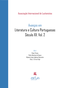 Capa para Avanços em Literatura e Cultura Portuguesas: Século XX. Vol. 2