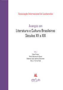 Capa para Avanços em Literatura e Cultura Brasileiras: Séculos XV a XIX