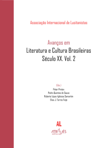 Capa para Avanços em Literatura e Cultura Brasileiras: Século XX. Vol. 2
